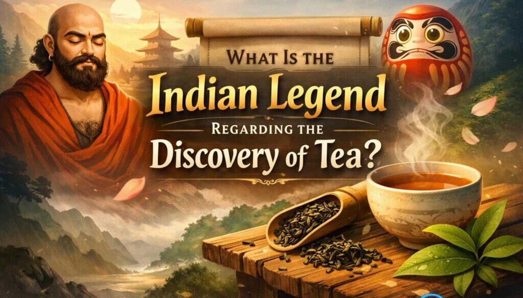 What Is the Indian Legend Regarding the Discovery of Tea