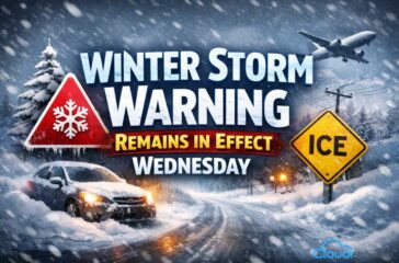 Winter Storm Warning Remains in Effect Wednesday.